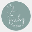 Search for green baby shower stickers Boho chic
