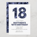 Search for 18th blue birthday invitations Trendy