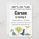 Search for green dinosaur invitations Modern