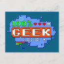 Search for geeks postcards Nerd