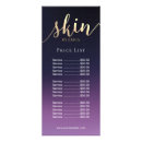 Search for spa salon price lists Aesthetician