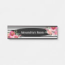 Search for floral door signs Pink