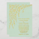 Search for mint green and gold wedding invitations Chic
