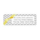 Search for yellow chevron return address labels Pattern