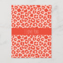 Search for leopard pattern postcards Wild animal