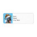 Search for schnauzer return address labels Snowflakes