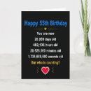 Search for funny 55th birthday cards 55 years old