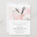 Search for stork delivery baby shower invitations Pink