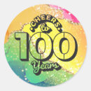 Search for 100 years stickers Party