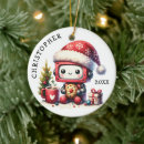 Search for robot christmas tree decorations Cute