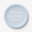 Search for happy birthday plates Blue