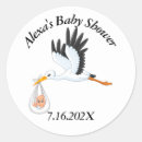 Search for stork bird stickers Baby shower