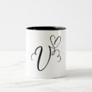 Search for v monogram mugs Black and white