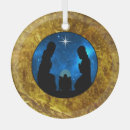 Search for christian nativity scene christmas tree decorations Gold