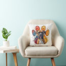 Search for boxer dog cushions Watercolor