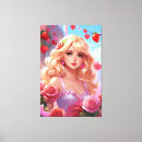 Search for anime girl canvas prints Kawaii