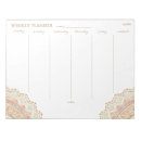 Search for weekly planner notepads Boho