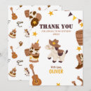 Search for 1st birthday thank you cards Cowboy