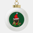 Search for pug christmas tree decorations Xmas