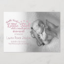 Search for star birth announcement cards Pink