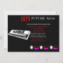 Search for rock and roll baby shower invitations Guitar
