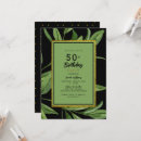 Search for glam 50th birthday invitations Black