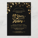 Search for fortieth anniversary invitations Typography