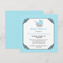 Search for stylish baby boy shower invitations Polka dots