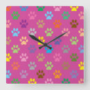 Search for paw print clocks Puppy