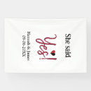 Search for she said yes banners Engagement party name date