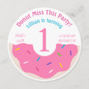Search for online 1st birthday invitations Doughnut