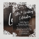 Search for wood and lace wedding invitations Typography