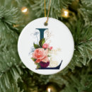 Search for letter l monogram christmas tree decorations Initial