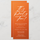 Search for orange 40th birthday invitations Simple