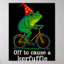 Search for funny bicycle posters Frog