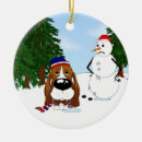 Search for basset hound christmas tree decorations Xmas