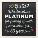 Search for 50th anniversary coasters Couple