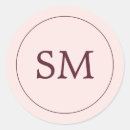 Search for monogram stickers blush