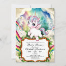 Search for unicorn baby shower invitations Enchanted