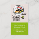 Search for sushi business cards Wasabi