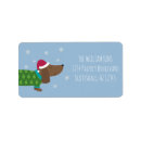 Search for christmas dog return address labels Snowflake