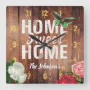 Search for home sweet home clocks Wood