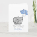 Search for elephant baby congratulations cards Boy
