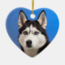 Search for alaskan husky christmas tree decorations Animal