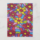Search for hippy pattern postcards Flowers