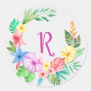 Search for tropical monogram stickers Floral