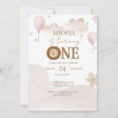 Search for minimalist 1st birthday invitations Floral