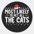 Search for cat family stickers Xmas