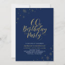 Search for blue and gold 60th birthday invitations Typography