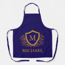 Search for navy blue monogram aprons Initial